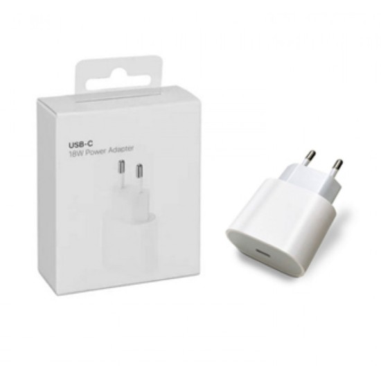 ADAPTER FOR APPLE IPHONE USB-C 18W (MU7U2ZM/A) WHITE ADAPTER FOR APPLE IPHONE USB-C 18W (MU7U2ZM/A) WHITE